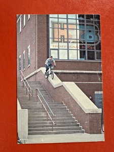 CHAD KAGY RIDING BMX BICYCLE ~ HOFFMAN BIKES EDMOND OK ~ UNUSED POSTCARD - Picture 1 of 2