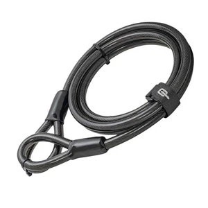 Hiplok Steel Core Loop End Cable 2m x 10mm, Black - Picture 1 of 1