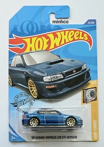 HOT WHEELS 98 SUBARU IMPREZA 22B STI VERSION BLUE LONG CARD COMBINE POST - Picture 1 of 2