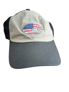 Costa Adjustable Unstructured Cap Hat American Flag Logo Outdoor - Picture 1 of 7
