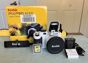 Kodak PIXPRO AZ421 16.0 MP 42x Zoom Digitalkamera - Weiß - 16GB SD - Neuwertig - - Bild 1 von 15