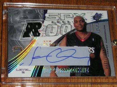 2002-03 SPX #119 Sam Clancy Rookie Autograph Jersey - Image 1 of 1