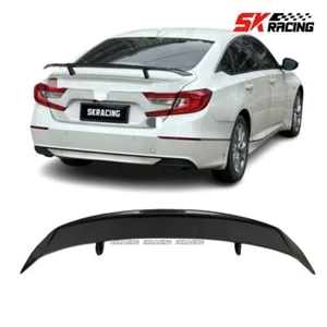 For Honda Accord 10th Sedan 2018-2022 Real Carbon Fiber Rear Trunk Spoiler Wing - Picture 1 of 22