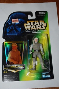 Luke Skywalker Hoth-Star Wars-Power of the Force Tri-Logo Green Card-MOC - Picture 1 of 2