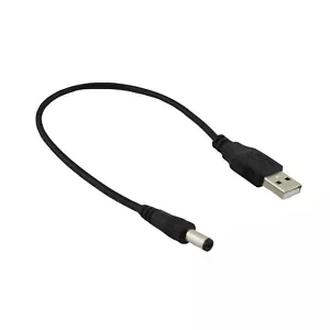 USB 2.0 A Male To 5.5mm x 2.1mm Plug 5V DC Power Supply Adapter Connector Cable - Picture 1 of 6