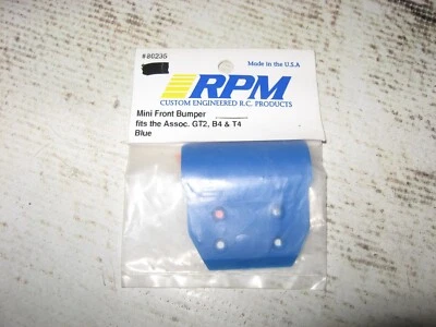 RC RPM HD Associated B4 T4 GT2 Series Mini Front Bumper Plastic Blue (1) 80235 - Image 1 of 2