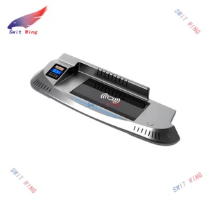 Car Wireless Phone Charger USB Fast Charging Console For 2015-2020 Ford Mustang - Picture 1 of 14