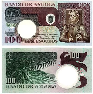 1973 Angola 100 Escudos Uncirculated Note - Picture 1 of 1