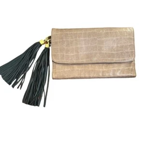Zac Posen 2014 Fall Collection Leather Clutch Bag. - Picture 1 of 9