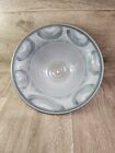 Vintage Signed Richie 98 Studio Pottery Bowl Gray White Purple Brown  10.5 inch