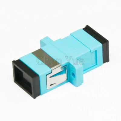 50pcs OM3 Simplex Multimode SC Fiber Adapters Fiber Optic Connector Coupler  - Image 1 of 4