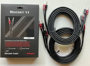 AudioQuest Rocket 11 BiWire Speaker Cable - 15’ Pair - New - Open Box - Picture 1 of 3