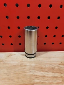 Snap-on Tools SM27 27mm 1/2" Drive Metric 12-Point Deep Socket USA See Details - Picture 1 of 24