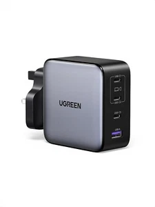 Ugreen Nexode 200W USB-C GAN 4 porty szybka ładowarka czarna w idealnym stanie sprzedawca z Wielkiej Brytanii - Zdjęcie 1 z 1