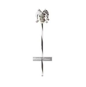 Psycho Jester Cane/Staff - 38" - Black and White - Costume Accessory - Picture 1 of 2