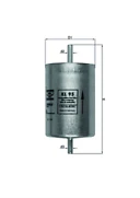 FOR RENAULT LAGUNA 1.8 2.0 3.0 MK1 SAFRANE MAHLE FUEL INJECTION FILTER  - Image 1 of 1