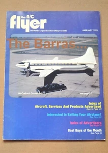 THE A / C FLYER. January 1978 USED AIRPLANE AIRCRAFT, BUYER’S GUIDE MAGAZINE - Picture 1 of 6