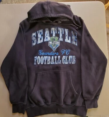 Seattle Sounders FC Football Club MLS Soccer Hooded Pullover Sweatshirt Medium - Image 1 of 4