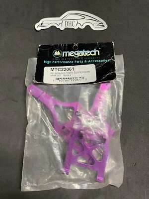 Megatech Vintage RC Car Part # MTC22061 Purple Alum. Lower Arms T-Maxx E-Maxx - Image 1 of 2