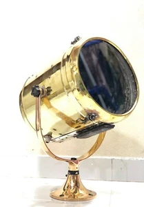 Ship Salvage Antique Brass Nautical Signal/Search/Spot Light –Vintage PERKO Lamp - Picture 1 of 10