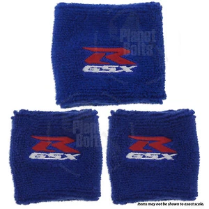 3x Calcetín Depósito Azul Grande Pequeño Para Suzuki GSXR Cubierta Banda para Sudor - Imagen 1 de 3