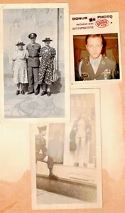 Lot 6 Original Army Soldier Photos Portrait and Candid 40's WW2 - Picture 1 of 2