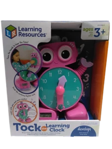 Learning Resources Tock The Learning Clock Pink 1 Piece|DAMAGED BOX - Picture 1 of 7