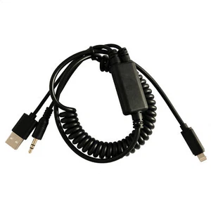iPHONE 14 13 12 11 X 8 PLUS BMW MINI COOPER AUX IN ADAPTER USB CABLE 61122354478 - Picture 1 of 5