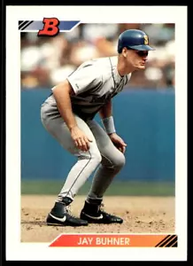 1992 Bowman 248 Jay Buhner Seattle Mariners Baseball Card - Picture 1 of 2