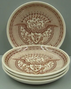 Alfred Meakin FAIR WINDS BROWN Coasters SOLD IN SETS OF FOUR More Here - Picture 1 of 3