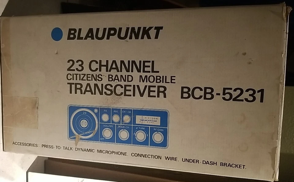 Nuevo de Lote Antiguo Blaupunkt BCB-5231 23 Canales Banda Ciudadana Móvil Tranceiver Radio CB Foto 1 de 4