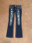 ALMOST FAMOUS Womens Size 7 Distressed Boot cut Jeans 
