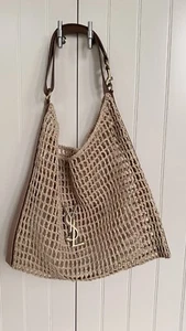 Saint Laurent Oxalis, Raffia-Makramee Tasche - Bild 1 von 10