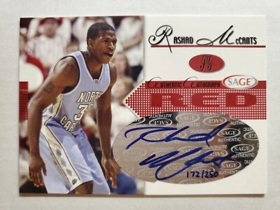 2005-06 SAGE Rashad McCants #A16 Auto Autograph #'d /250 - Image 1 of 2