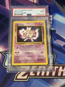 1999 Pokemon Game Mewtwo #3 Movie Promo - PSA 9 - Picture 1 of 1