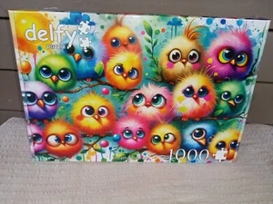 Delfy / JaCaRou Feathers Of Fun 1000 Piece Jigsaw  Puzzle New Sealed - Picture 1 of 9