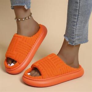 Women Platform Open Toe Slippers Ladies Comfy Home Indoor Outdoor Casual Shoes