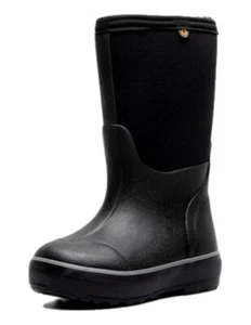 Bogs Outdoor Boots Boys No Handles Solid Waterproof Black 72951 - Picture 1 of 5