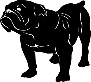Calcomanía BULLDOG Mascota 10" Pegatina PERRO Inglés Americano Animal Ventana Parabrisas - Imagen 1 de 1
