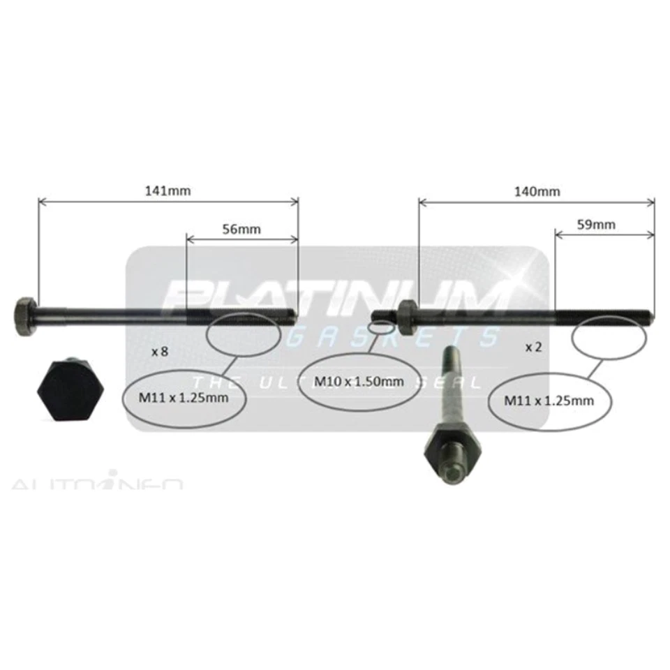 Engine Cylinder Head Bolt Set for Nissan Pulsar N13 4cyl 1.6L 16LF 1987~1991 - Image 1 of 1