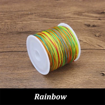 0.45/0.5/0.6mm Round Waxed Thread Polyester Cord Leather Craft Sewing Bracelets - Image 1 of 4