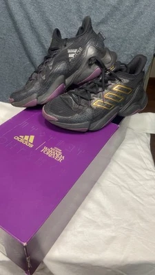 Adidas Mahomes 1 Impact FLX boys shoes size 6  *Marvel Black Panther* - Image 1 of 4