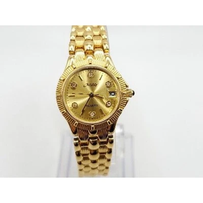 Xavier Watch Women Gold Tone New Battery 23mm Date Dial Stainless Steel - Image 1 of 4