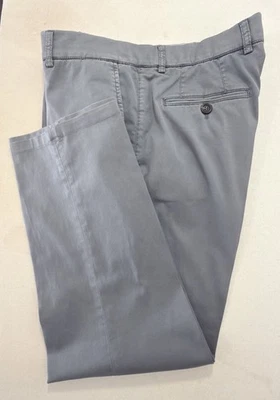 Brunello Cucinelli Chino Trousers Gray 100% Cotton 52IT 36 EUC - Image 1 of 4