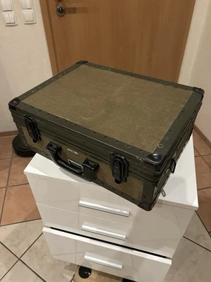 Rimowa,Alukoffer,innen Holz, Militärgrün, - Bild 1 von 4