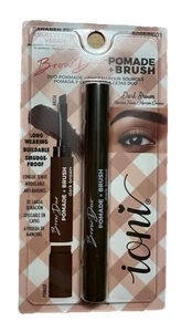 IONI BROW DUO POMADE + PINSEL DUNKELBRAUN LONG WEAR AUGENBRAUEN DEFINIERENDE CREME - Bild 1 von 2