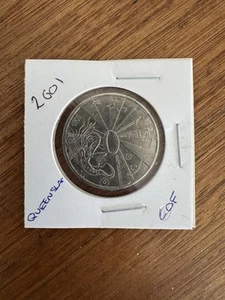 π©2001 QUEENSLAND CENTENARY OF FEDERATION 20 CENT COIN GECKO CLOCK FOOTPRINTS π© - Picture 1 of 2