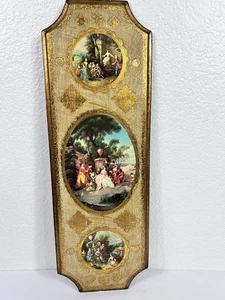Vintage Florentine Romantic Wall Decor Made in Italy - Picture 1 of 11