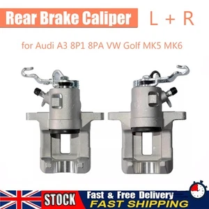 2x Brake Caliper Rear L R for Audi A3 8P1 8PA VW Golf MK5 MK6 38mm 1K0615423A - Picture 1 of 6
