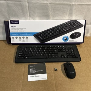 New Targus KM610 2.4GHz Wireless Mouse & Keyboard Combo Windows 10 Compatible - Picture 1 of 5